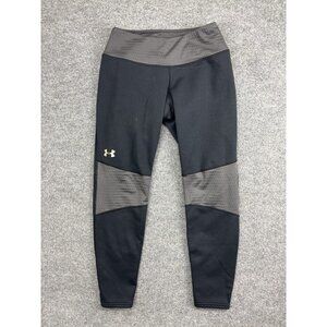 Under Armour ColdGear Leggings Womens Medium Black Fleece Ankle Thermal Running